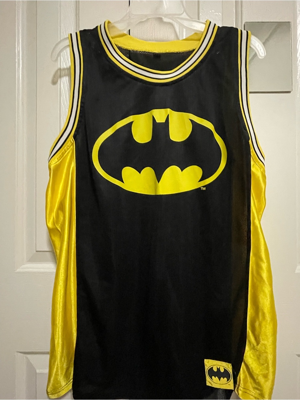 Batman Logo Black and Yellow Sleeveless Jersey
